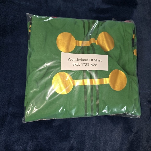 Wonderland Elf Costume Fun Old Fashioned Family Christmas T-Shirt Men's X-Large - Picture 8 of 8